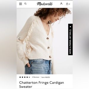 Madewell Fringe Cardigan
